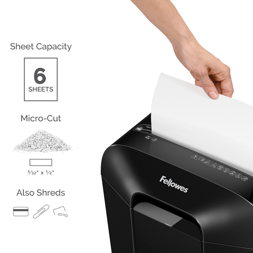 Powershred LX25M 6 Sheet Micro-Cut Shredder